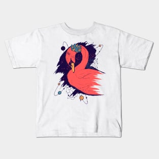 Retro Triad Swan Among The Stars Kids T-Shirt